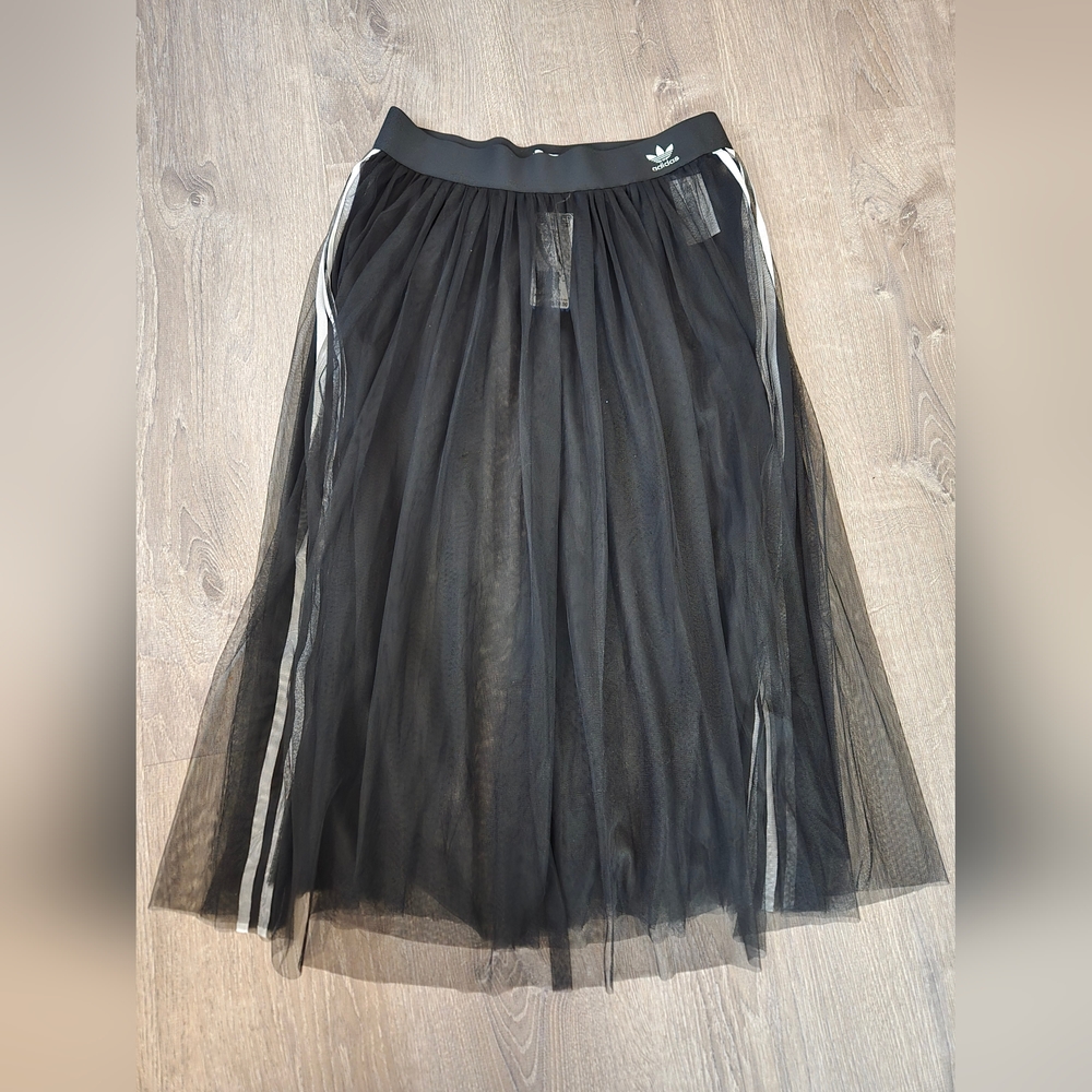 NWT Adidas Originals layered tulle skirt in black. 